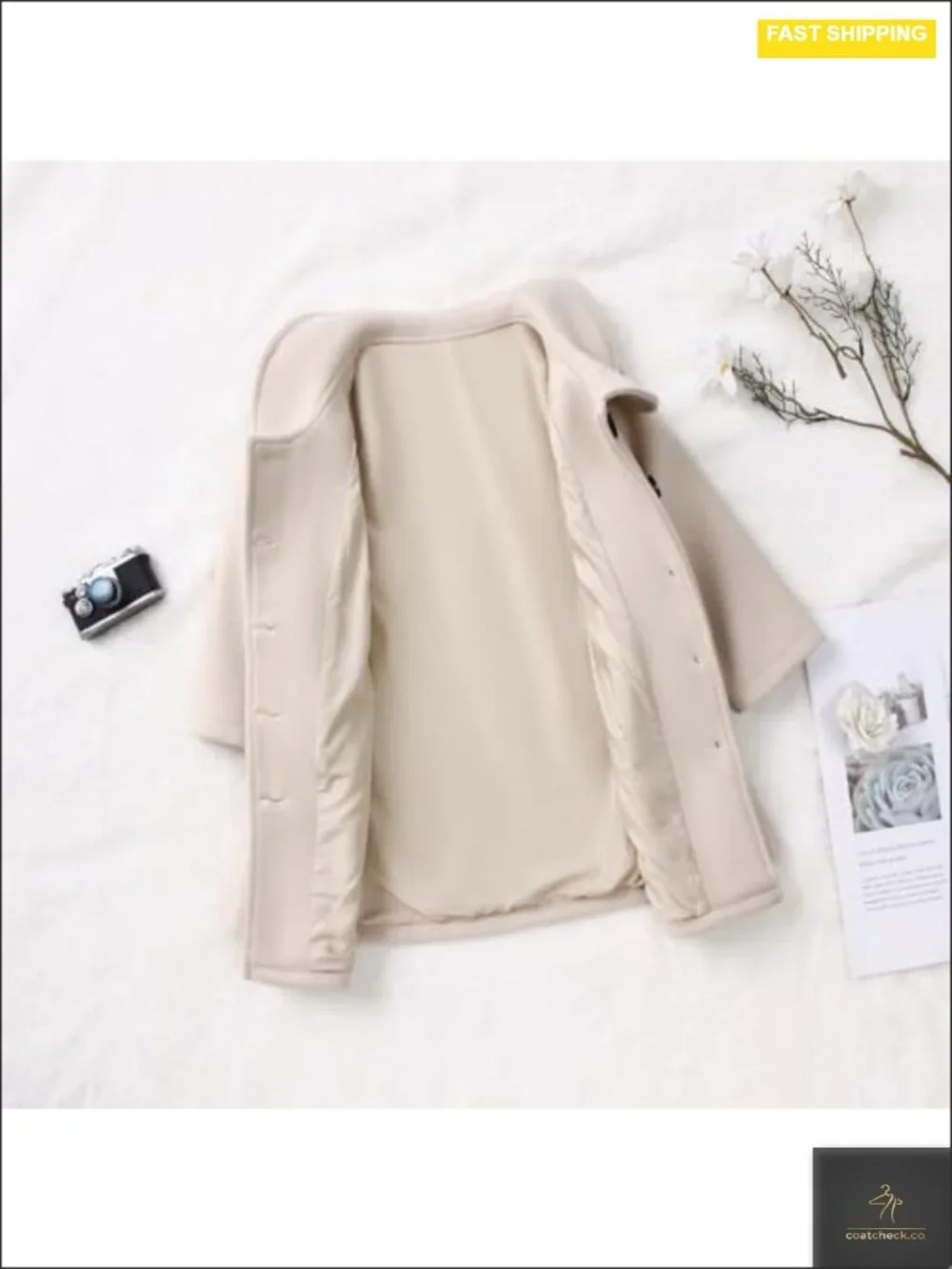 Toddler Baby Girls Wool Blend Coat Long Sleeve A-Line Jacket Fall Winter